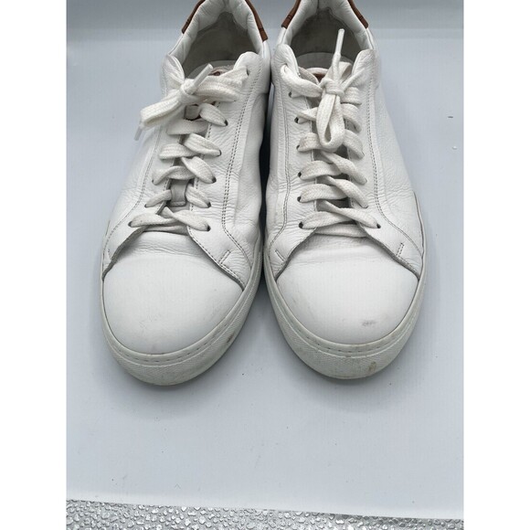 To Boot New York Men’s White Leather Lace Up Sneakers Size 11 Made in Italy - Picture 3 of 6
